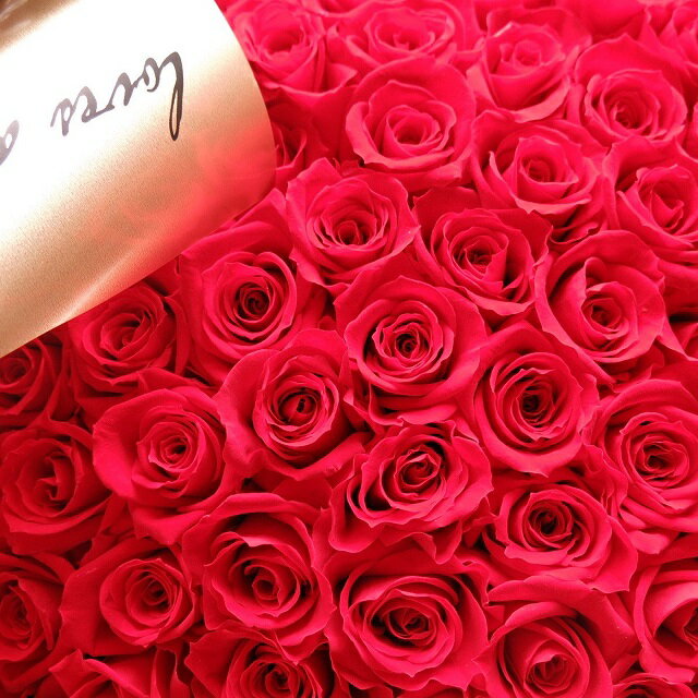 プリザーブドフラワー プロポーズ 赤バラ 100本 ミニ赤バラ 花束 赤バラ100本使用 枯れずにいつまでもキレイな赤バラ プロポーズ 彼女 恋人 3