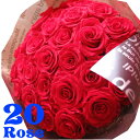 プリザーブドフラワー 赤バラ 花束 赤バラ20本使用 プリザーブドフラワー 花束 枯れずにいつまでもキレイな赤バラ ◆誕生日プレゼント・記念日の贈り物におすすめのフラワーギフト(4)