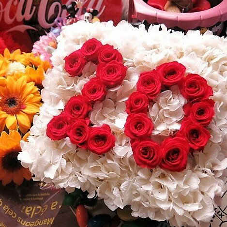 数字 花 プリザーブドフラワー あなたのご希望の数字 2ケタ お作り致します ◆誕生日プレゼント・記念日の贈り物におすすめのフラワーギフト