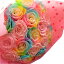 レインボーローズ ピンクバラ プリザーブドフラワー 花束 大輪系20本使用 プリザーブドフラワー 花束