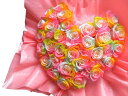 プリザーブドフラワー 花束風 レインボーローズ カラフル ハート フラワーギフト 誕生日プレゼント・記念日の贈り物におすすめのフラワーギフト(4)