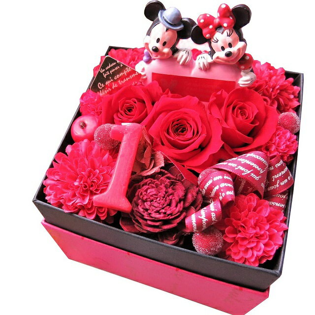 こちらの 3周年 ギフト 箱を開けてサプライズ ミッキー ミニー ハート入り ボックス プリザーブドフラワー ご希望数字でお作り致します プレゼント 3歳 お祝い 記念日 数字3入り 赤バラ入り 花束風 プリザーブ Www Teledakar Net