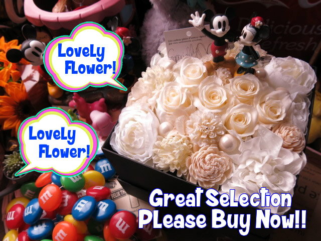 ミッキー ミニー入り 花 フラワーギフト ミッキー ミニー入り 箱開けてスマイル ボ...