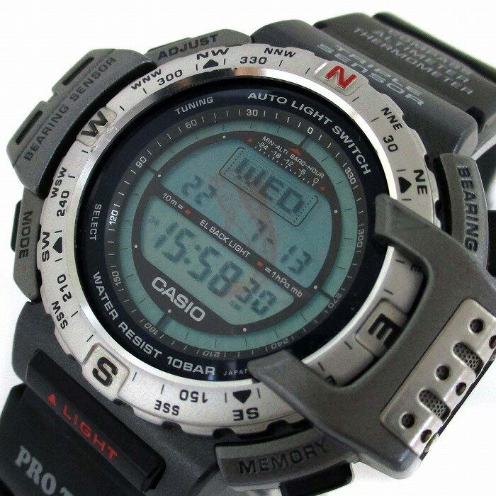 【中古】カシオ 時計 プロトレック フィッシングギア メンズ コンパス PRT-40FGJ CASIO PRO TREK 気圧 温度 Fishing Gear