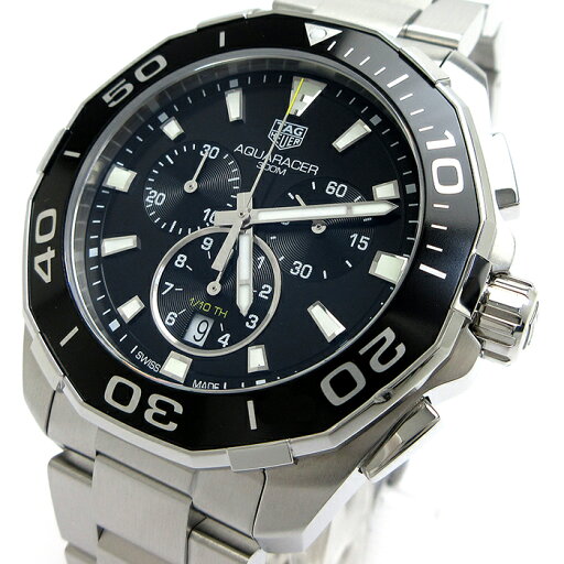 【中古】タグホイヤー アクアレーサー クロノグラフ メンズ 黒 CAY111A 時計 CAY111A.BA0927 TAG Heuer 箱 保証書 稼動品 【中古】タグホイヤー アクアレーサー クロノグラフ メンズ 黒 CAY111A 時計 CAY111A.BA0927 TAG Heuer 箱 保証書 稼動品
