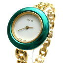 【中古】グッチ ベゼルチェンジ レディース 6種 ゴールドブレス 白文字盤 11/12.2 GUCCI 箱 クォーツ 婦人 稼動品 ヴィンテージ 時計