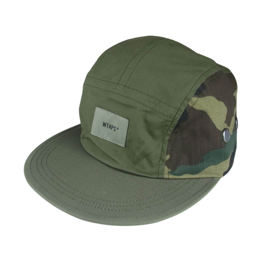 WTAPS ダブルタップス 21AW 212HCDT-HT01 T-5 01 CAP COTTON WEATHER RIPSTOP コットン ウェザー リップストップ キャップ カーキ系 00 【新古品】【未使用】 メンズ【中古】