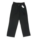 5351プールオム 5351 pour les hommes 0250-80-59000-2-2 ベルテッド 1タック 裾ジップ スラックスパンツ ブラック系 46 【極上美品】 メンズ【古着】【中古】