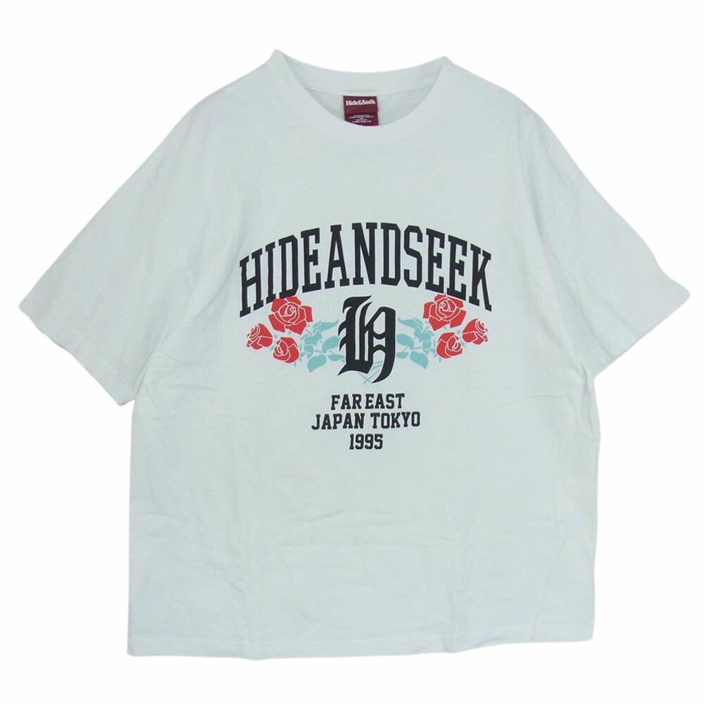 HideandSeek ハイドアンドシーク FOR EAST JAPAN TOKYO 1995 S/S TEE プリント 半袖 Tシャツ ホワイト系 XL メンズ【古着】【中古】