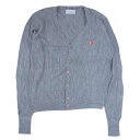 Pickering Pickering 90s USA製 ワンポイント ロゴ アクリル カーディガン グレー系 XL メンズ【古着】【中古】