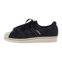 NEIGHBORHOOD ネイバーフッド スニーカー × adidas アディダス 779001 SUPERSTAR スーパースター 80S BLACK GARGO ブラック カーゴ スニーカー ブラック系 26.5 【極上美品】 メンズ【中古】