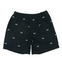 WTAPS ダブルタップス 22SS 221TQDT PTM06 SEAGULL 03 SHORTS クロスボーン 刺繍 ショーツ ショート パンツ ブラック系 04 メンズ【古着】【中古】