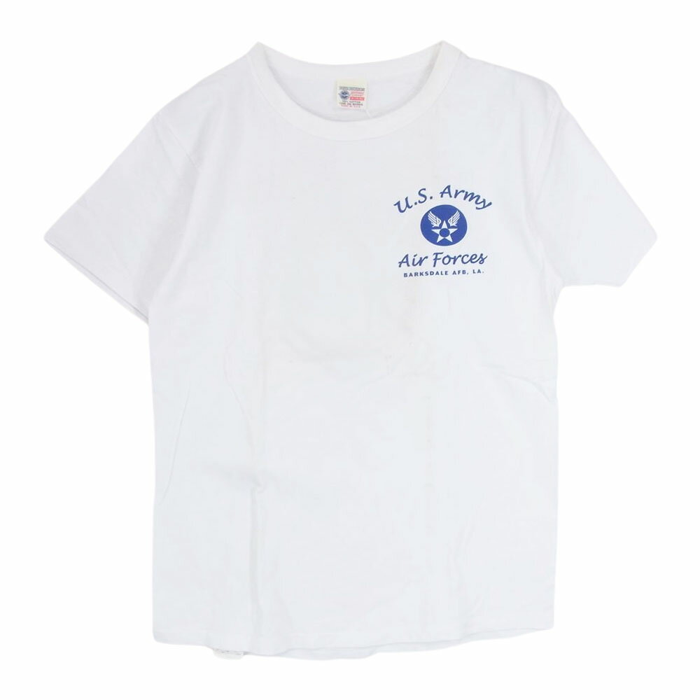 Buzz Rickson 039 s バズリクソンズ USAF BARKSDALE AFB LA coral queen プリント Tシャツ ホワイト系 M メンズ【古着】【中古】