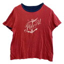 POLO RALPH LAUREN ポロ・ラルフローレン リバーシブル 半袖 Tシャツ レッド系 ブルー系 メンズ【古着】【中古】