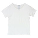 VISVIM ビズビム Tシャツ 12SS 0112105010006 DOUBLE SCOOP V-NECK S/S LUXSIC ダブルスクープ Vネック 半袖 Tシャツ ラクシック ホワイト ホワイト系 1 メンズ【古着】【中古】