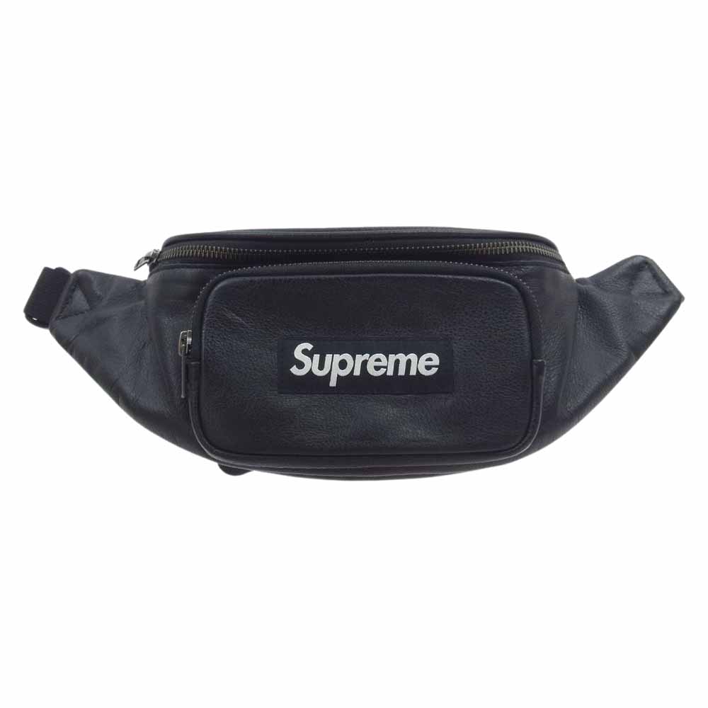 Supreme ץ꡼ ȥХå 17SS Leather West Bag BOX LOGO 쥶 ܥå  Хå ֥å 󥺡š