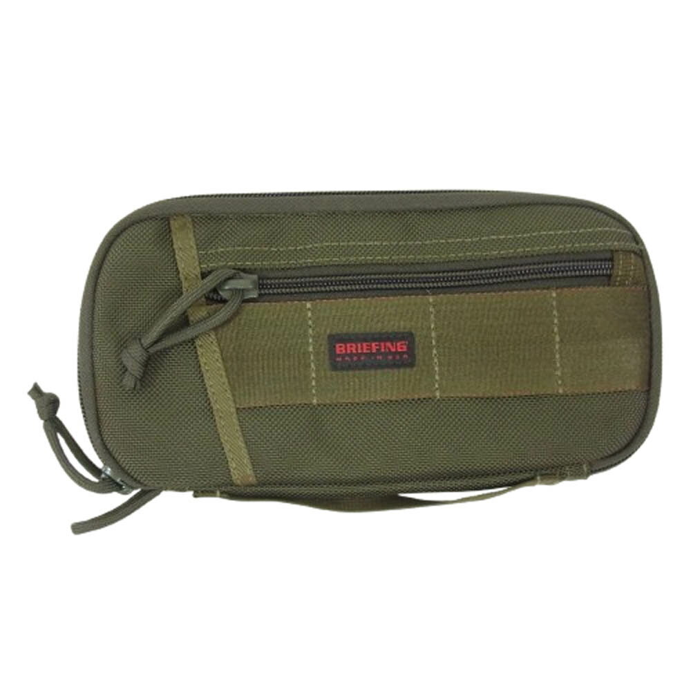 BRIEFING ブリーフィング USA製 TRIP CASE L トリップ ケース Lサイズ 小物入れ ポーチ カーキ系 メン..