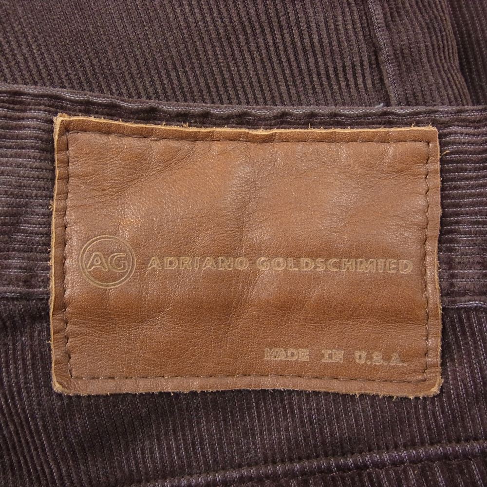 アドリアーノゴールドシュミット adriano goldschmied AG コーデュロイ パンツ ブラウン系 29 メンズ【古着】【中古】