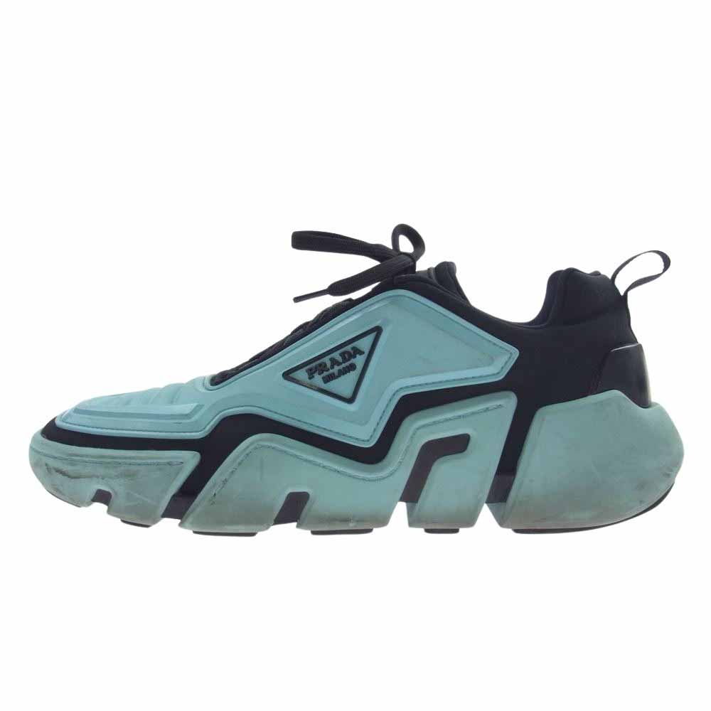 PRADA プラダ スニーカー 2EG314 Techno Stretch Fabric Sneaker テクノストレッチファブリック ローカット スニーカー ライトブルー系 ブラック系 8 メンズ