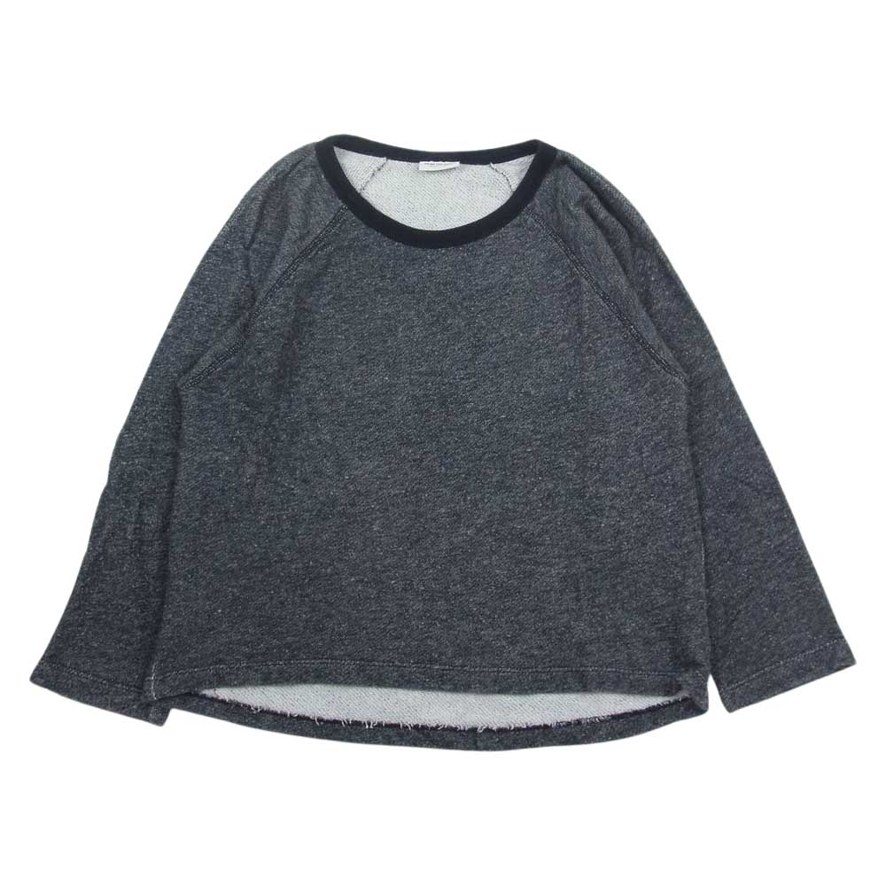 DRIES VAN NOTEN ドリスヴァンノッテン カットソー 国内正規品 メランジ ラグランスリーブ クルーネック スウェット ブラック系 S レディース【古着】【中古】