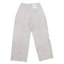 ISSEY MIYAKE イッセイミヤケ 23AW IM33FF066 WOOL GABARDINE Trousers ウール ギャバジン トラウザーズ パンツ オフホワイト系 1 レディース【古着】【中古】