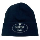 Supreme シュプリーム Crest Beanie クレスト ビーニー ニット帽 ネイビー系 【新古品】【未使用】 メンズ【中古】