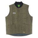 HUF ハフ ベスト 22AW × DICKIES ディッキーズ PYTHON INSULATED VEST パイソン ベスト カーキ系 L メンズ