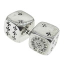 CHROME HEARTS クロムハーツ（原本無） DICE ダイス サイコロ 2個セット シルバー系 メンズ【中古】