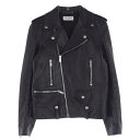 SAINT LAURENT サンローラン ライダースジャケット 484284 Y5YA2 クラシック モーターサイクル ダブルライダース レザー ジャケット ブラック系 42 メンズ【古着】【中古】