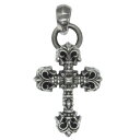 CHROME HEARTS クロムハーツ（原本無） ペンダントトップ FILIG CROSS XSM W BALE フィリグリークロス XS ベイル付き ペンダント トップ シルバー系 メンズ【中古】