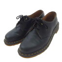 Yohji Yamamoto ヨウジヤマモト 23151001 DR.MARTENS ドクターマーチン 1461 YY GS 3ホール レザー シューズ ブラック系 UK7 メンズ【中古】