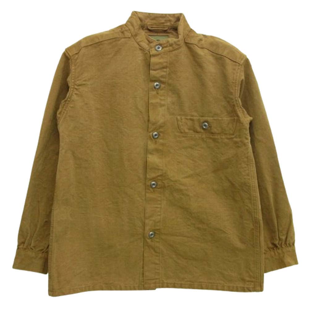 Nigel Cabourn ナイジェルケーボン 8045-00-80003 FRENCH ARMY LOGISTICS JACKET フレンチ アーミー ワーク ジャケット ブラウン系 48 メンズ【古着】【中古】