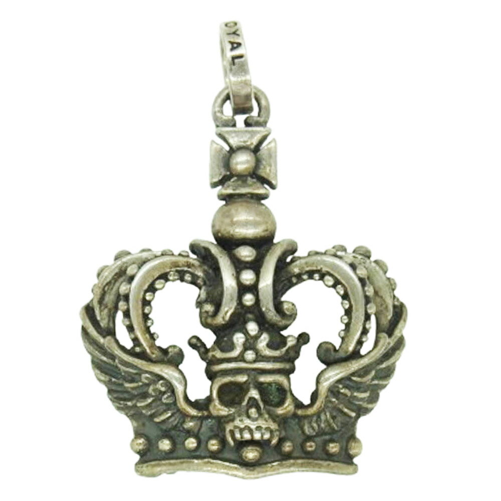 ROYAL ORDER ロイヤルオーダー スカル クラウン ペンダントトップ メンズ【中古】