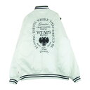 WTAPS ダブルタップス 17AW 172TQDT-JKT03 TEAM チーム リバーシブル ナイロン キルティング ジャケット バック刺繍 ホワイト系 3 メンズ【古着】【中古】