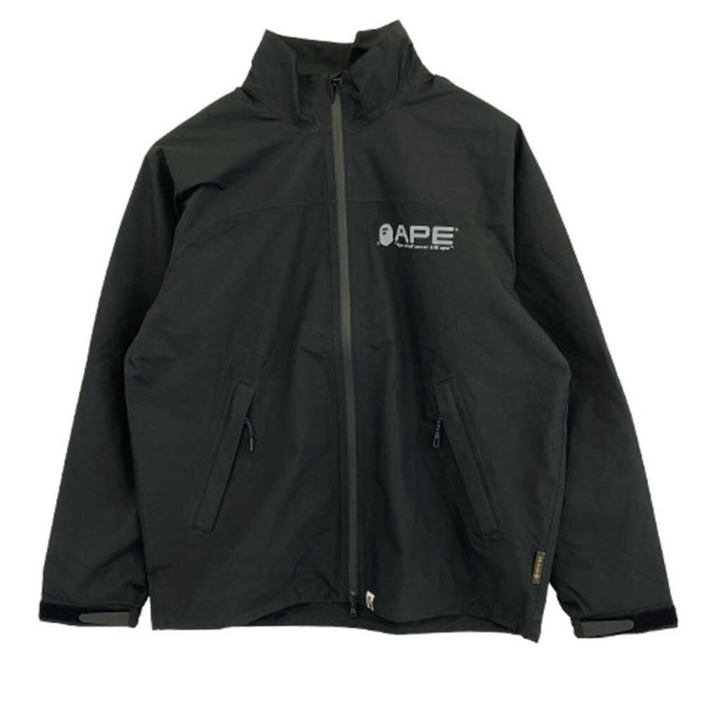 A BATHING APE アベイシングエイプ 1L20140003 GORE-TEX ZIP JACKET ゴアテックス ジップ ジャケット ブラック系 L 【新古品】【未使用】 メンズ【古着】【中古】