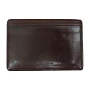 COCOMEISTER ココマイスター その他アクセサリー レザー パスケース 定期入れ ダークブラウン系【中古】