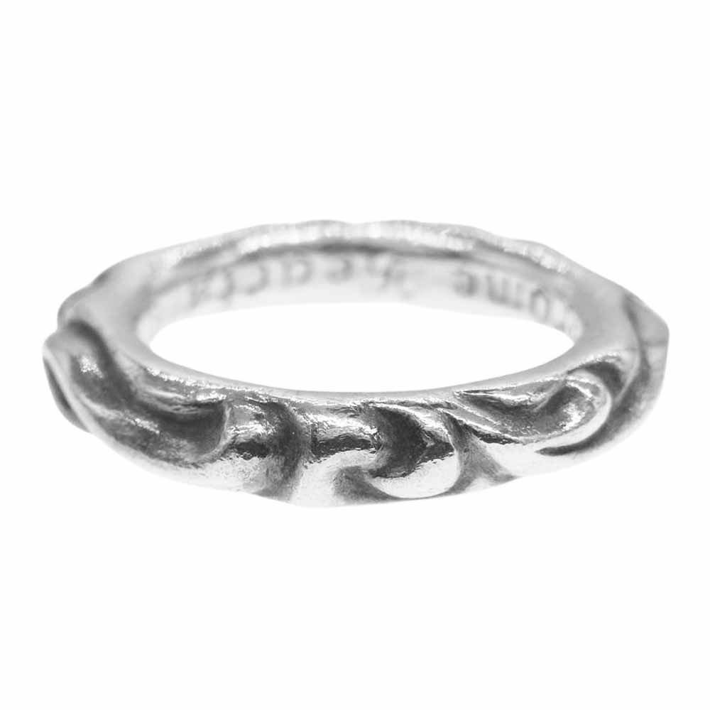 CHROME HEARTS クロムハーツ（原本無） リング SCRL BAND スクロール バンド リング シルバー系 19号 メンズ【中古】