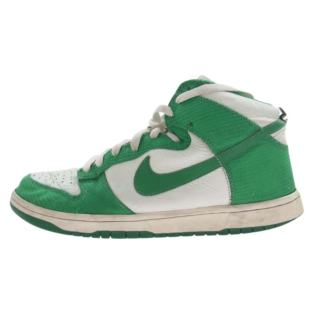 NIKE iCL Xj[J[ 317982-100 DUNK HIGH Lucky Green _N nC Xj[J[ O[n 28cm YyÁz