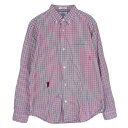 WTAPS ダブルタップス 長袖シャツ 10SS 101SPDT-SHM02 LOOP L/S SHIRTS チェック ボタンダウン シャツ レッド系 ホワイト系 ネイビー系 M メンズ【古着】【中古】