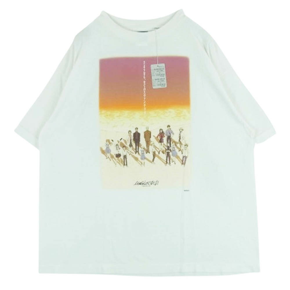 SAINT MICHAEL セントマイケル 25SS SM-HR8-0000-C13 EVANGELION EV SS TEE エヴァンゲリオン カットソー ロング スリーブ 長袖 Tシャツ ホワイト系 XL 【極上美品】 メンズ【古着】【中古】