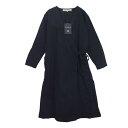 ブロカント Brocante ワンピース 37-136S D.M.G ドミンゴ Medisan Dress ヘリンボーンコットン メディスンドレス ブラック系 2