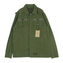 WTAPS ダブルタップス 17SS 171WVDT-SHM01 BUDS LS SHIRT COTTON SATIN 長袖 ワーク シャツ カーキ系 2 メンズ【古着】【中古】