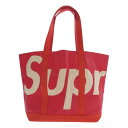 Supreme シュプリーム トートバッグ 20SS RAFFIA TOTE BAG ラフィア トート バッグ RED レッド系 メンズ【中古】