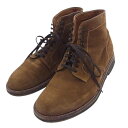 ALDEN オールデン ドレスシューズ 86040H J.Crew Plain Toe Boot ジェイクルー別注 スエード クレープソール プレーントゥ ブーツ ライトブラウン系 8.5 メンズ【中古】