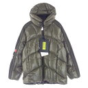 【～5/1期間限定価格】MONCLER モンクレール ジャケット × ADIDAS ORIGINALS アディダス BEISER JACKET サイドライン ダウン ジャケット カーキ系 1 【新古品】【未使用】 メンズ【古着】【中古】