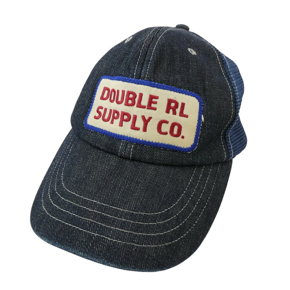 RRL ダブルアールエル Denim Trucker Cap インディゴ デニム トラッカー キャップ 帽子 ネイビー系 メンズ【中古】