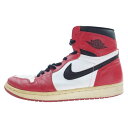 NIKE AIR JORDAN ナイキ ジョーダン スニーカー 130207-101 1994年復刻 AIR JORDAN 1 HIGH CHICAGO エアジョーダン1 ハイ シカゴ ハイカット スニーカー ヴィンテージ レッド系 29.5cm メンズ【中古】