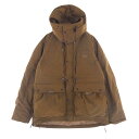 NANGA ナンガ ダウンジャケット MA-J-308 MANUAL ALPHABET PCS DOWN JACKET マニュアルアルファベット ダウンジャケット ブラウン系 L メンズ【古着】【中古】