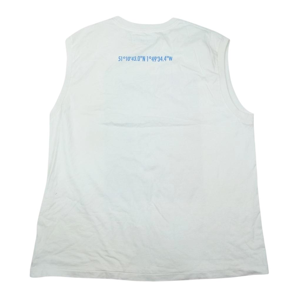 ジョンメゾンスミス ジェーンスミス JOHN MASON SMITH JANE SMITH Tシャツ アーティストプリント ノースリーブ カットソー Tシャツ ホワイト系 XL メンズ【古着】【中古】