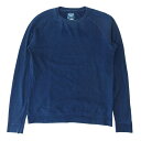 VISVIM ビズビム カットソー 0212905010011 ICT INDIGO CREW L/S ライト オンス スウェット 長袖 ネイビー系 1【中古】